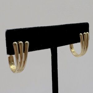 AVON Gold-Tone Clip-On Hoop Earrings